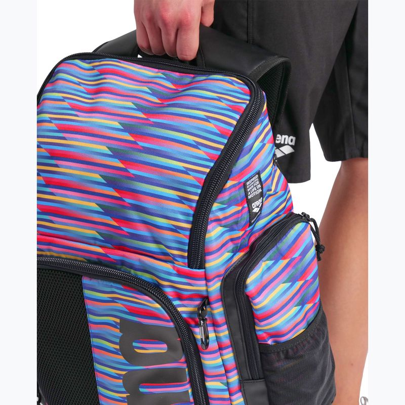 Рюкзак для плавання Arena Spiky III 45 л Allover racing stripes 5