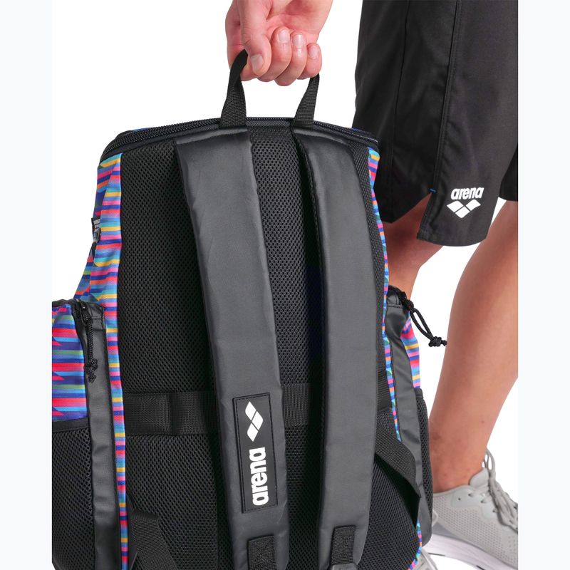 Рюкзак для плавання arena Spiky III 35 л Allover racing stripes 8