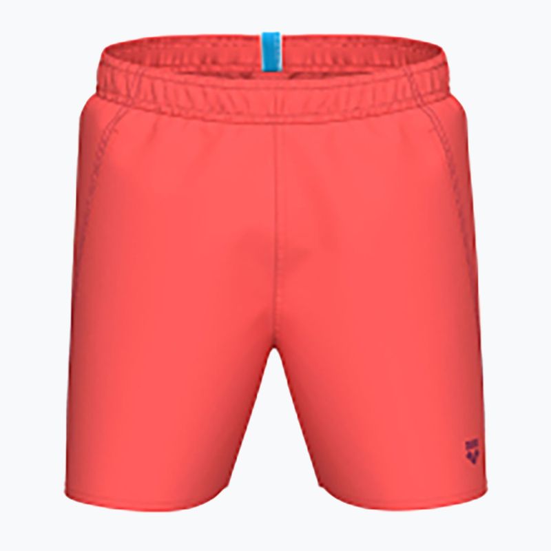 Шорти для плавання чоловічі arena Fundamentals Boxer R dark purple/calypso coral