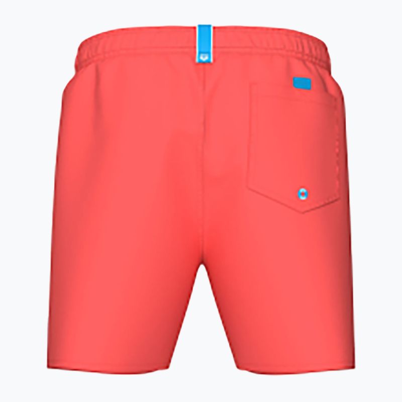 Шорти для плавання чоловічі arena Fundamentals Boxer R dark purple/calypso coral 2