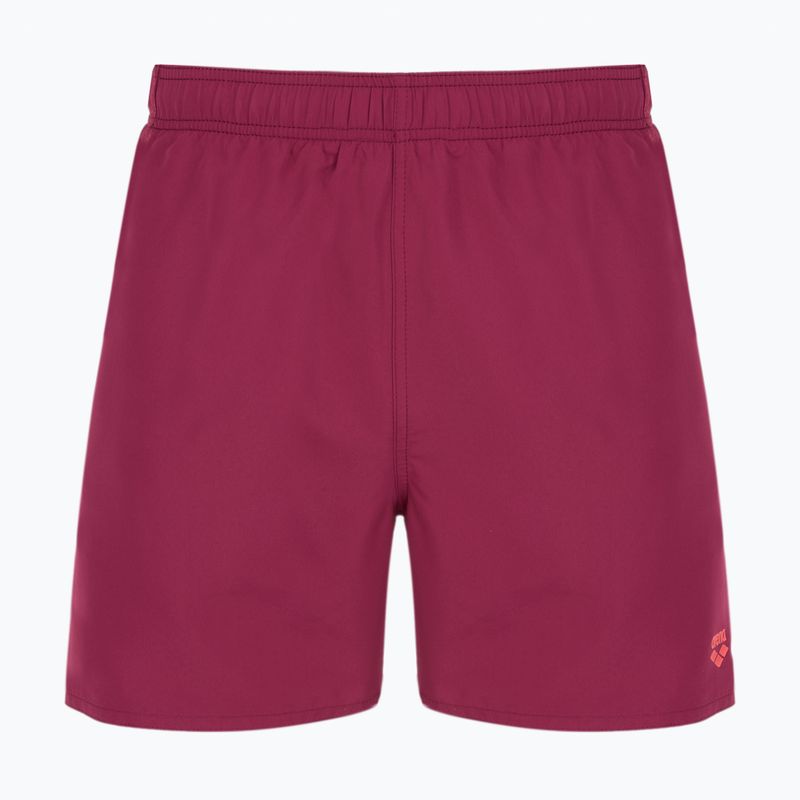 Шорти для плавання чоловічі arena Fundamentals Boxer R dark purple/calypso coral