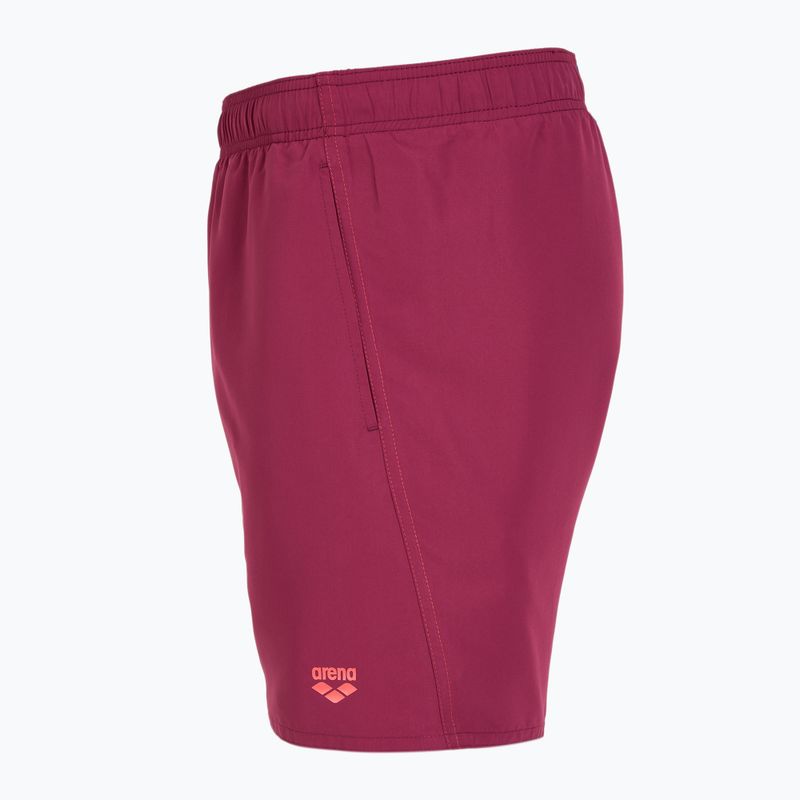 Шорти для плавання чоловічі arena Fundamentals Boxer R dark purple/calypso coral 3