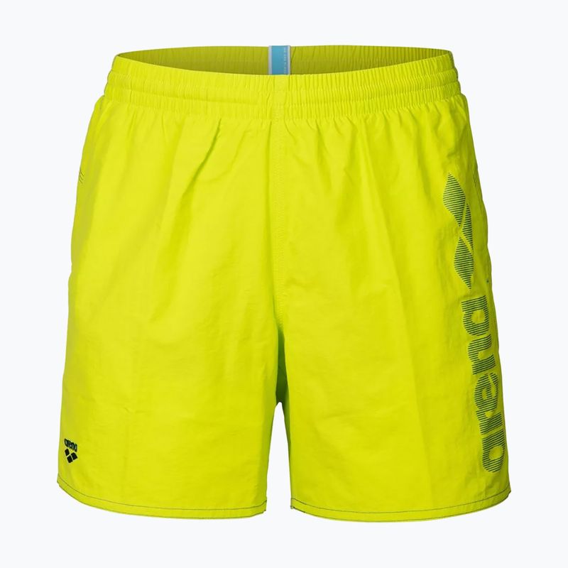Шорти для плавання чоловічі arena Fundamentals Arena Logo Boxer R artic lime/mangrove