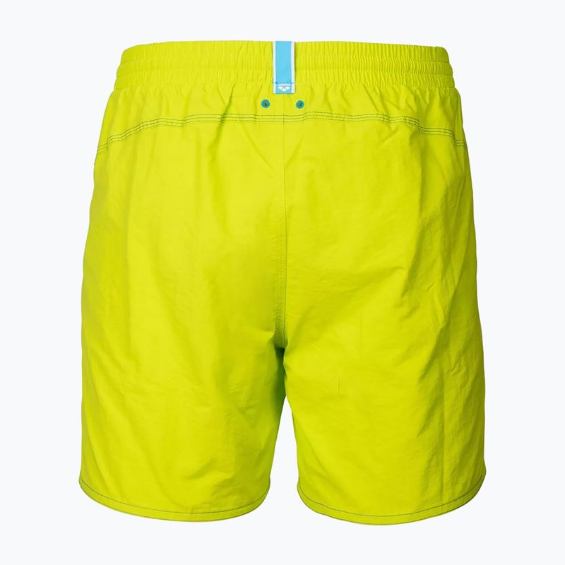 Шорти для плавання чоловічі arena Fundamentals Arena Logo Boxer R artic lime/mangrove 2