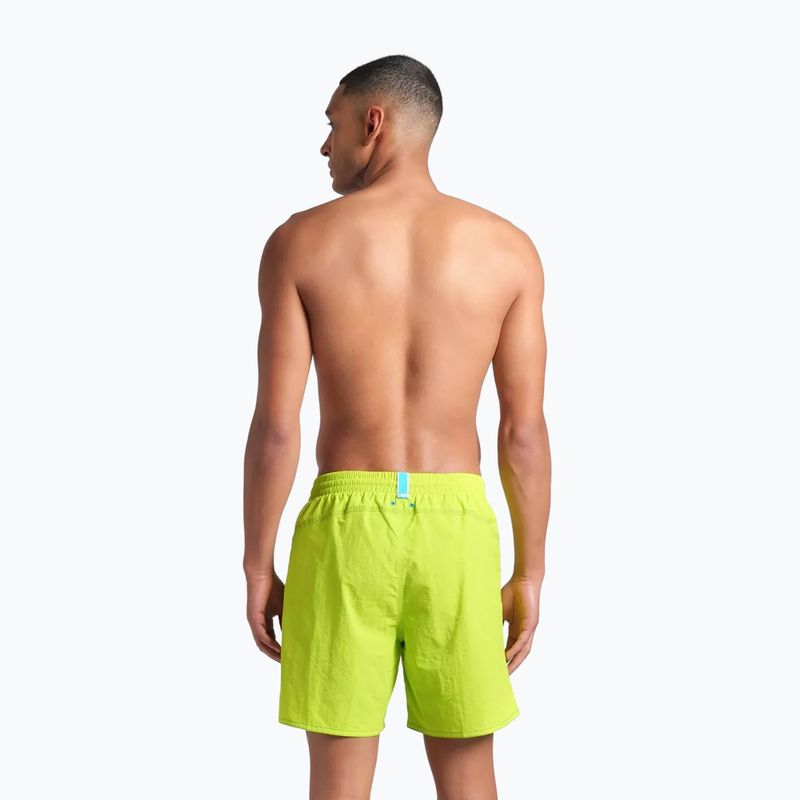 Шорти для плавання чоловічі arena Fundamentals Arena Logo Boxer R artic lime/mangrove 4