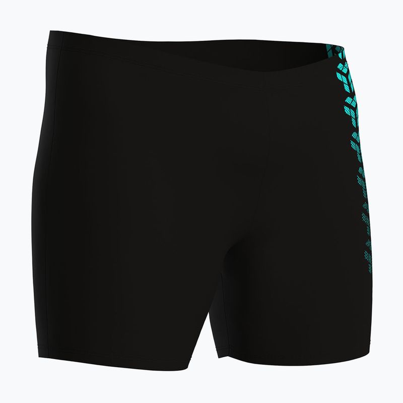 Чоловічі плавки для плавання Kikko V Swim Mid Jammer Graphic чорні/водні 3