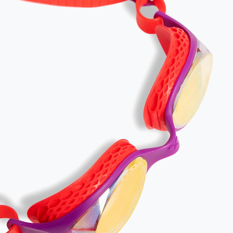 Окуляри для плавання дитячі arena Air Jr Mirror yellow copper/plum/bright coral 5