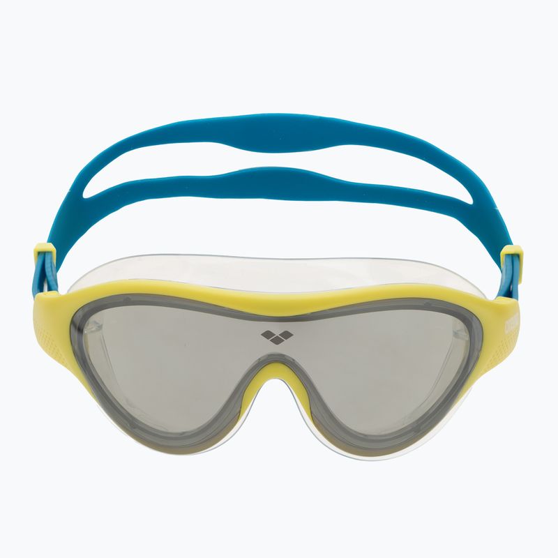Окуляри для плавання дитячі arena The One Mirror Jr silver/soft green/blue cosmo 2