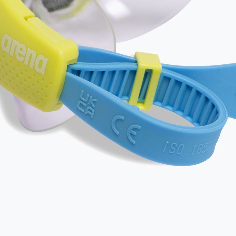 Окуляри для плавання дитячі arena The One Mirror Jr silver/soft green/blue cosmo 6