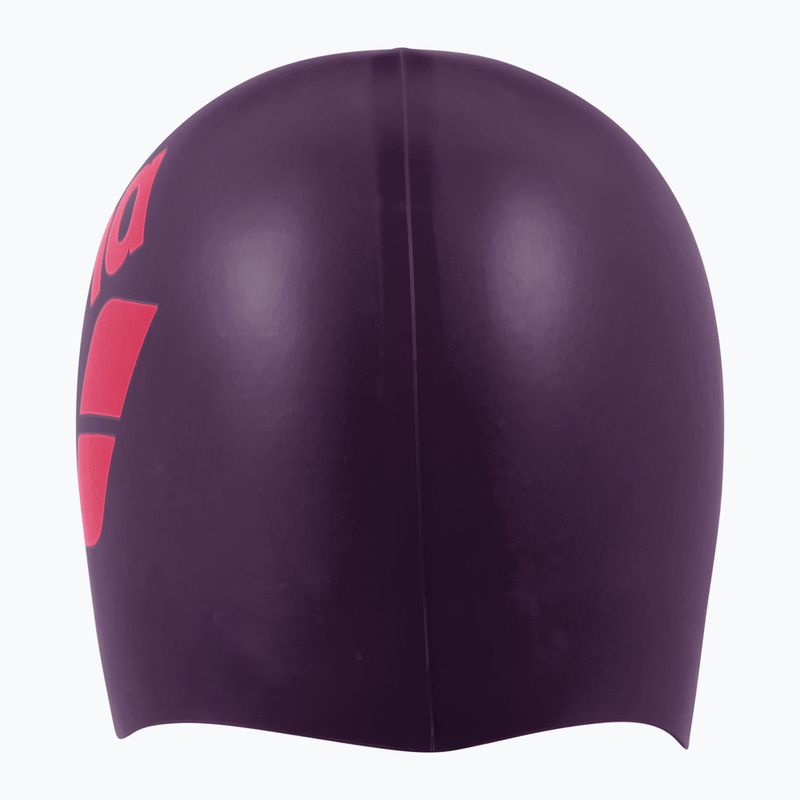 Шапочка для плавання arena Big Logo plum/bright coral 4