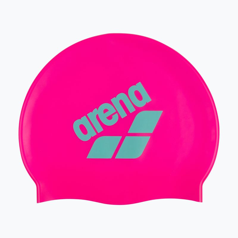 Шапочка для плавання arena Big Logo shocking pink/water