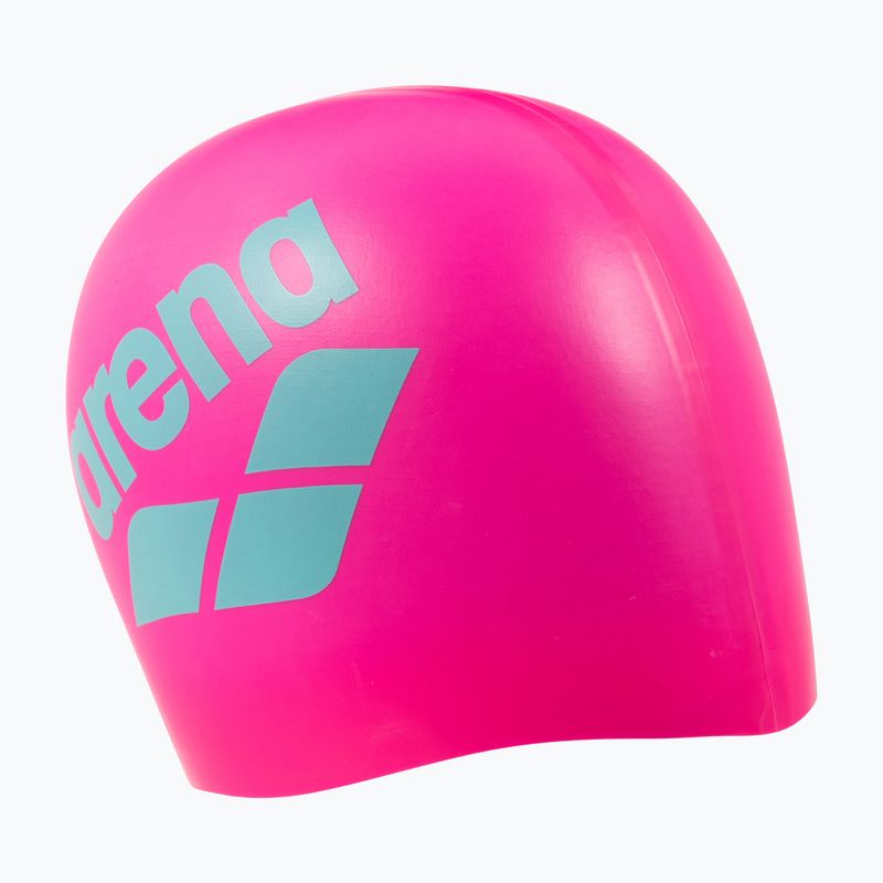 Шапочка для плавання arena Big Logo shocking pink/water 2