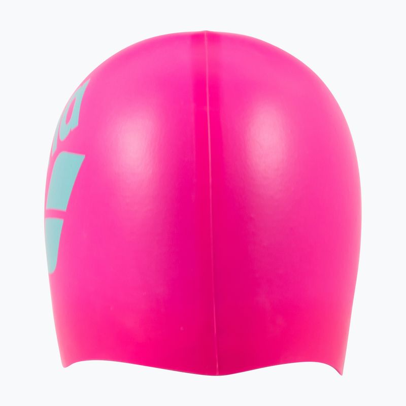 Шапочка для плавання arena Big Logo shocking pink/water 4