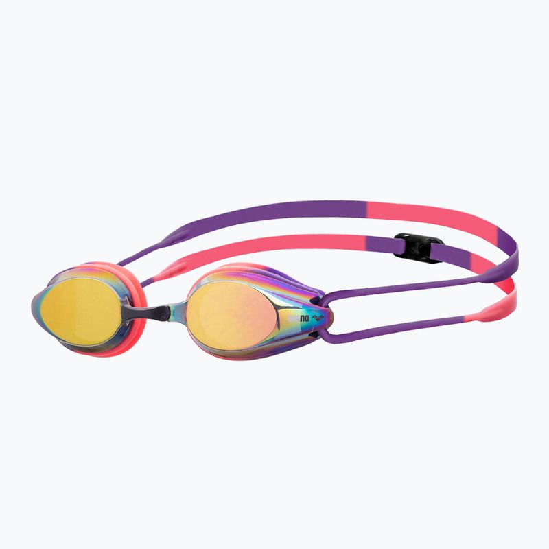 Окуляри для плавання arena Tracks Mirror copper/plum/bright coral