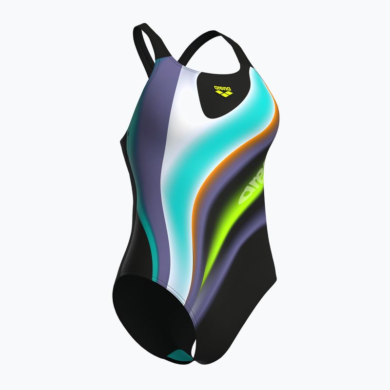 Купальник суцільний жіночий arena Water Fluids Swim Pro Back black multi/black 3