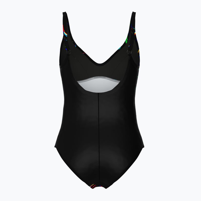 Купальник суцільний жіночий arena Abyss U Back multi black/black 2