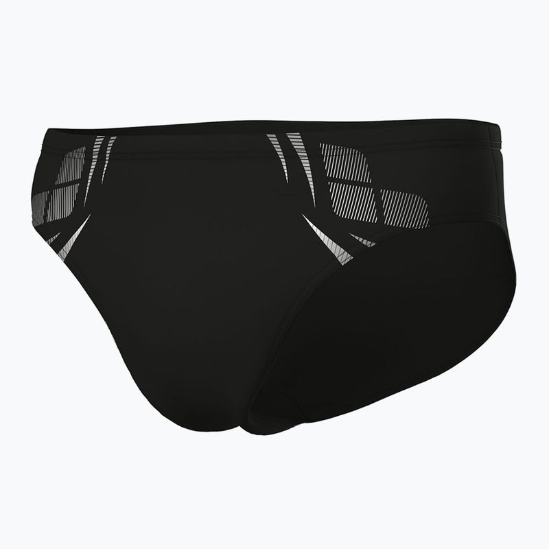 Плавки чоловічі арена Poseidonia Swim Briefs чорний/білий 4