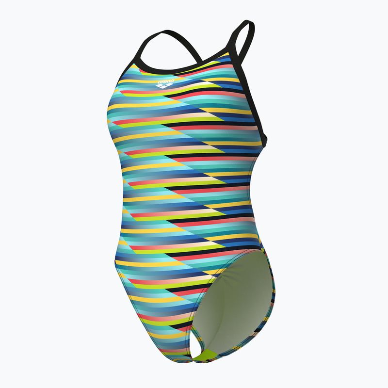Купальник суцільний жіночий arena Racing Stripe Xcriss Cross black multi/black 4