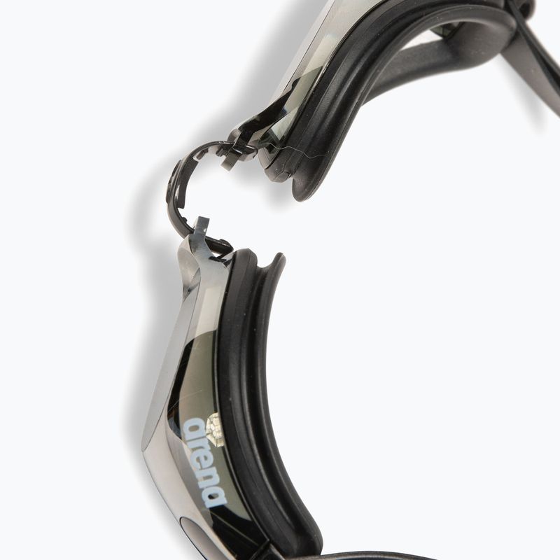 Окуляри для плавання Arena Zoom X-Fit Mirror сріблясті/чорні/чорні 5