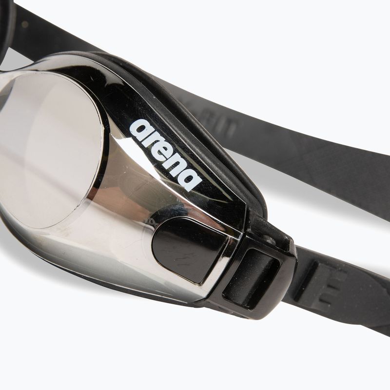 Окуляри для плавання Arena Zoom X-Fit Mirror сріблясті/чорні/чорні 6