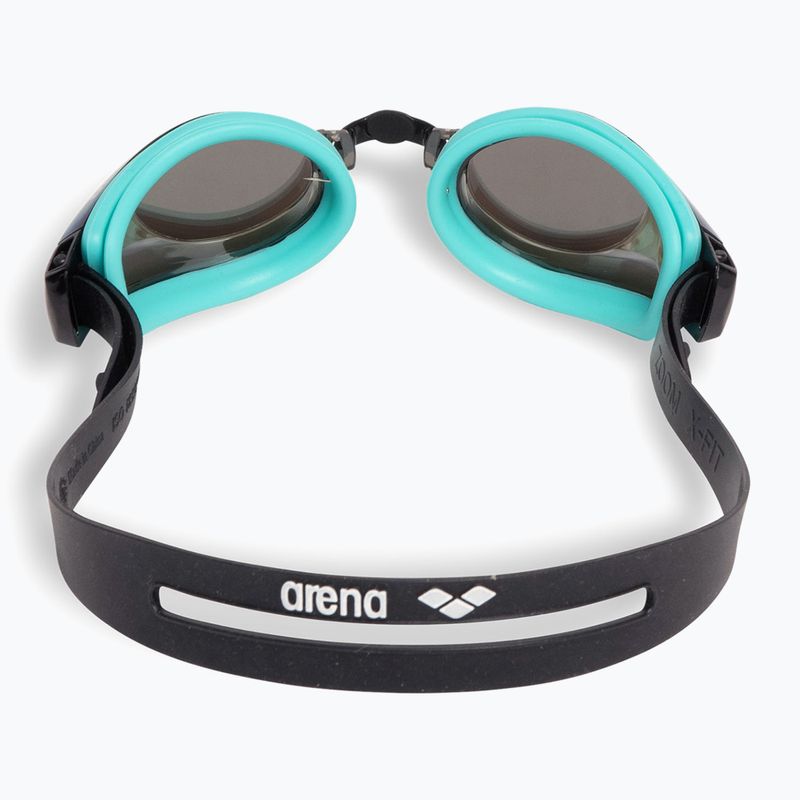 Окуляри для плавання Arena Zoom X-Fit Mirror бірюзові/водні/чорні 3