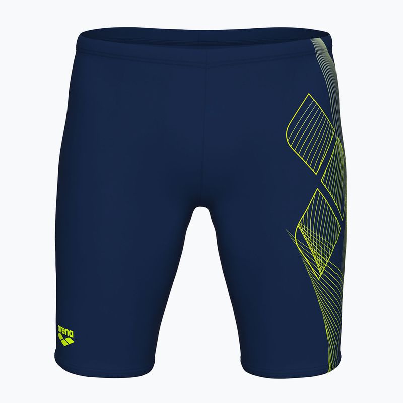Плавки чоловічі arena Sea Water Swim Jammer navy/artic lime