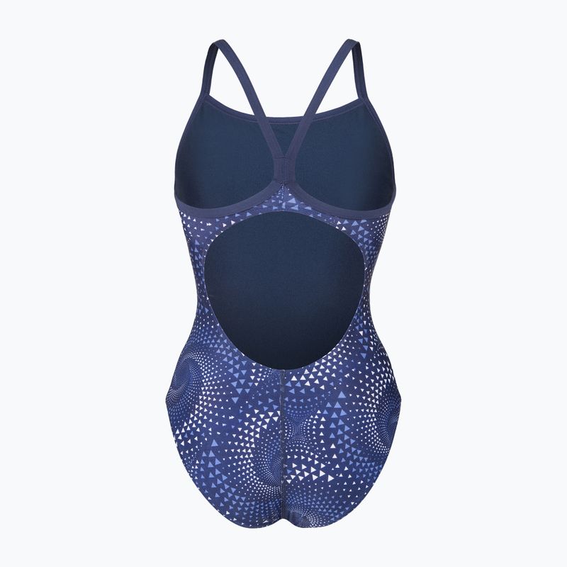 Купальник суцільний жіночий arena Fireflow Lightdrop Back navy/team navy 2