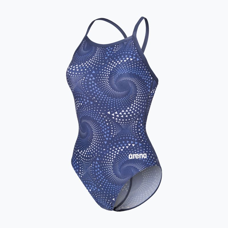 Купальник суцільний жіночий arena Fireflow Lightdrop Back navy/team navy 3