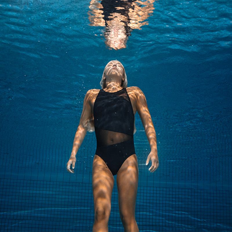 Купальник суцільний жіночі arena Mesh Angle Vent Back B black 5