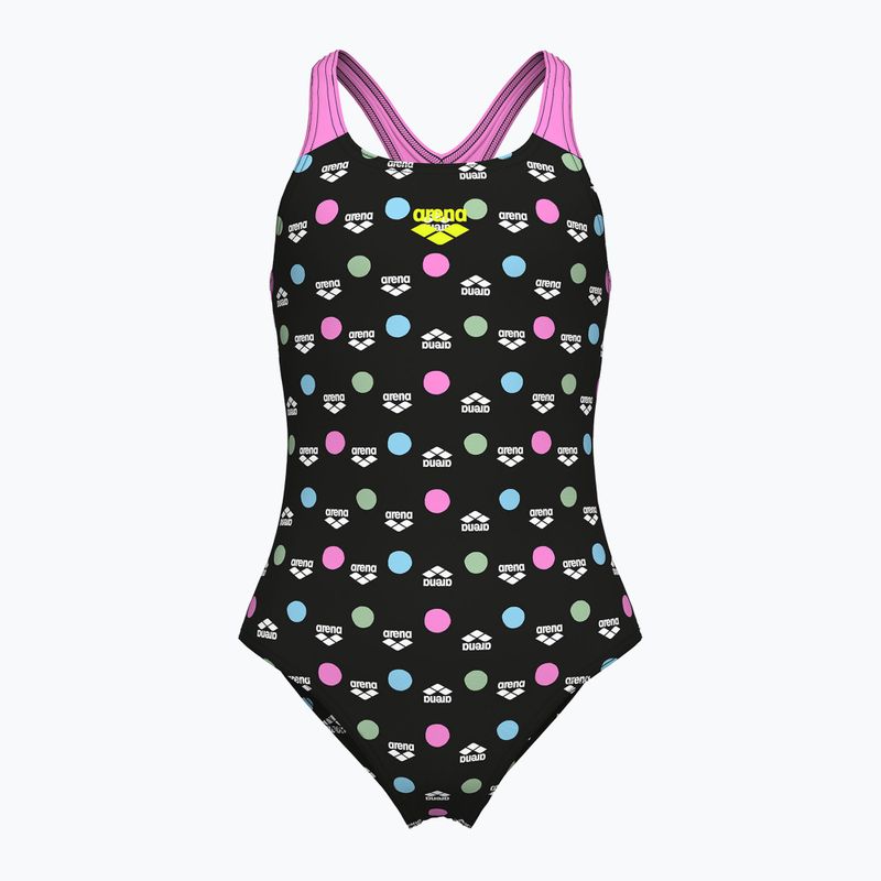 Купальник суцільний дитячий arena Multiple Dot Swim Pro Back multi black/orchid