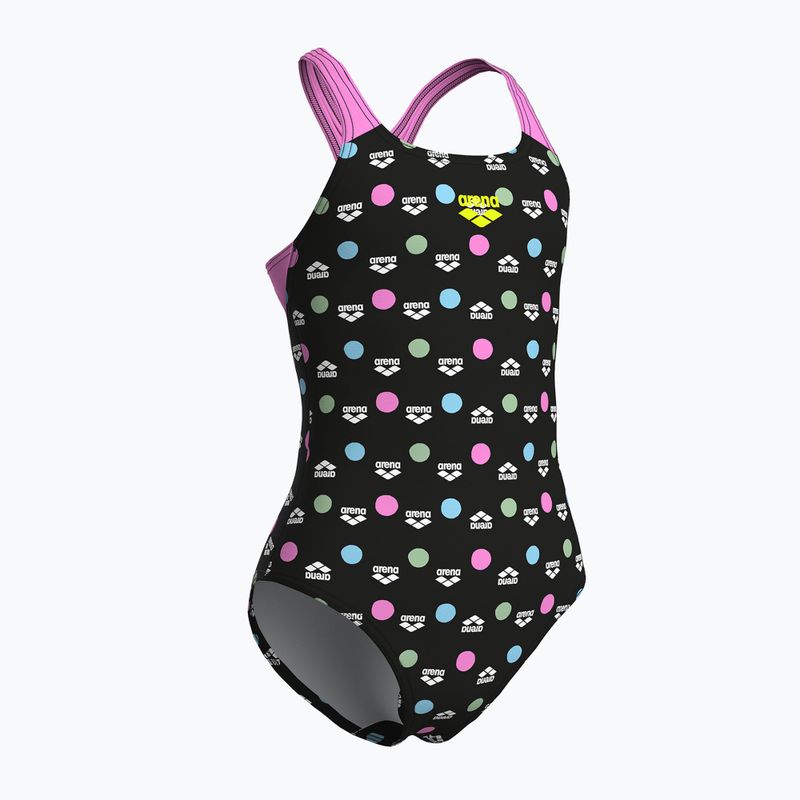 Купальник суцільний дитячий arena Multiple Dot Swim Pro Back multi black/orchid 3