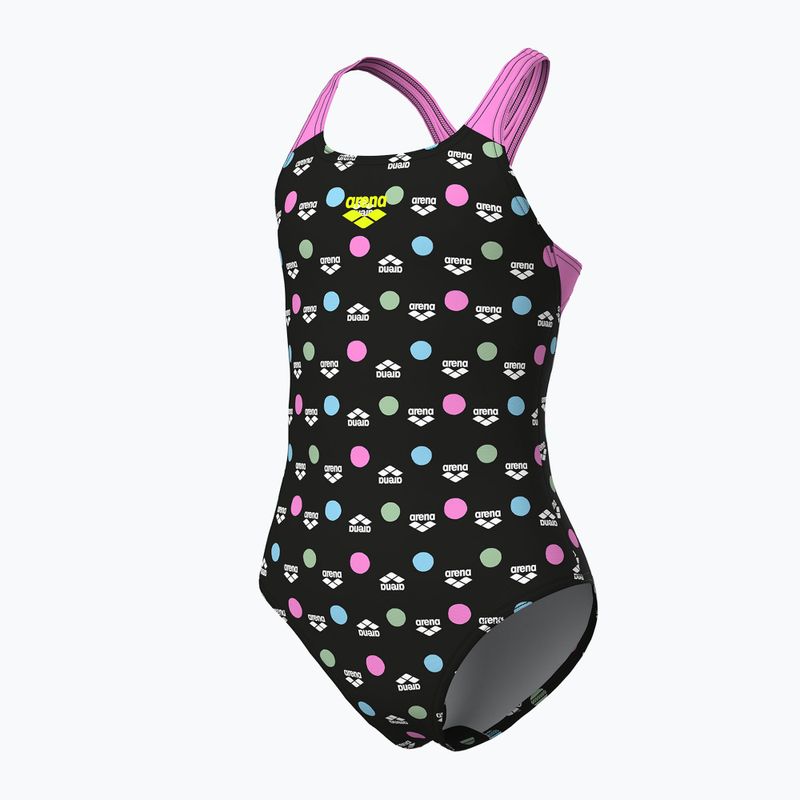 Купальник суцільний дитячий arena Multiple Dot Swim Pro Back multi black/orchid 4