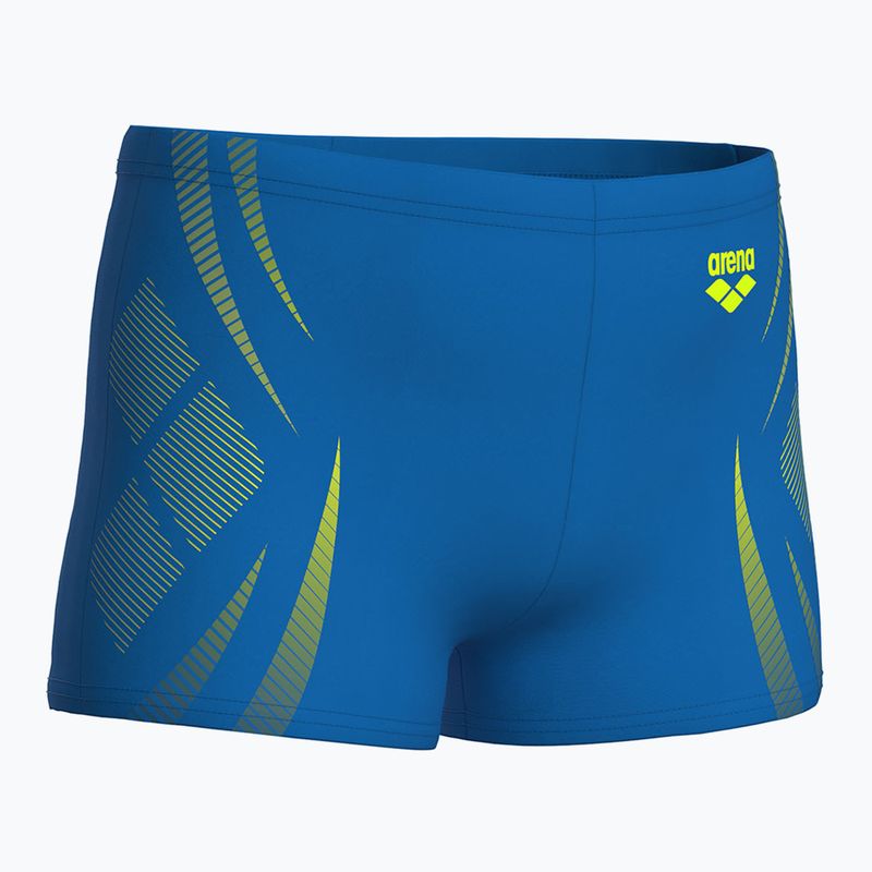 Плавки дитячі arena Poseidonia Swim Short blue river/artic lime 4