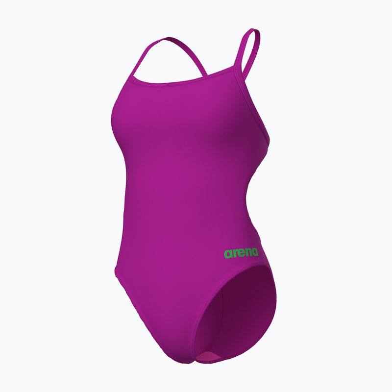 Купальник суцільний жіночий Arena Team Swimsuit Challenge Solid very fuchsia/team green 3