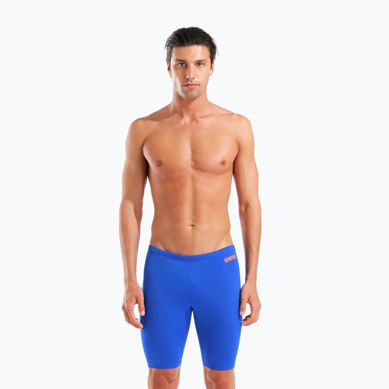 Плавки чоловічі arena Team Swim Jammer Solid neon blue/team orange 5