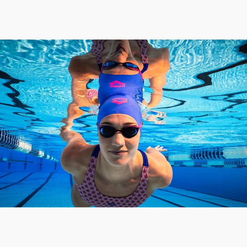 Шапочка для плавання arena Big Logo neon blue/shocking pink/yellow star 8