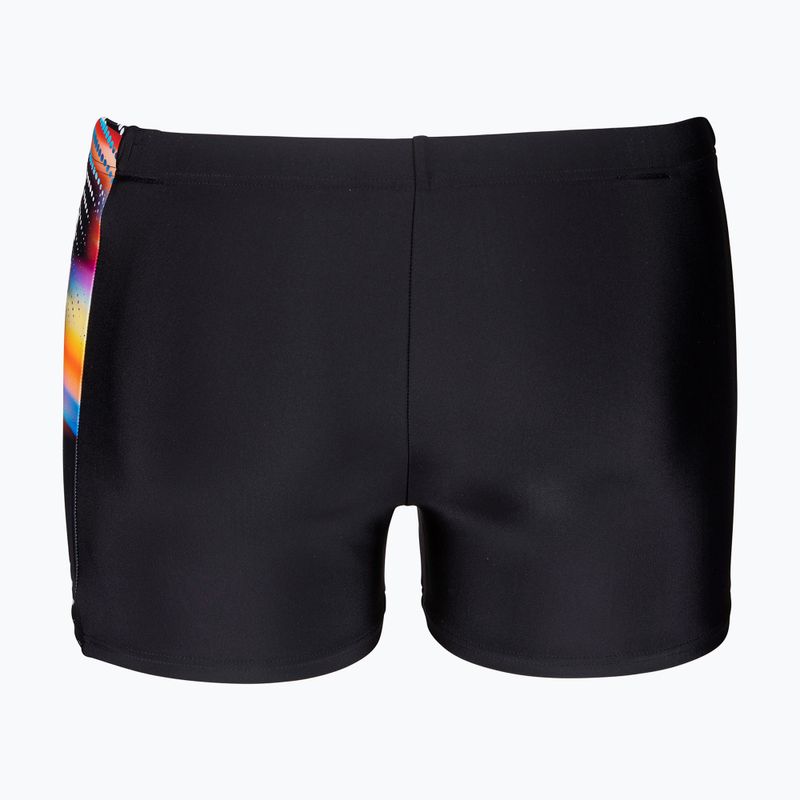 Плавки-боксерки Arena Lit Logo Swim Short black/multi 2