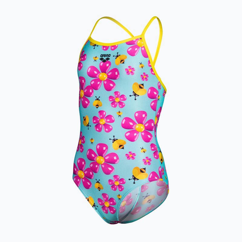 Дитячий суцільний купальник arena Spring Lightdrop Back water multi/yellow star 3