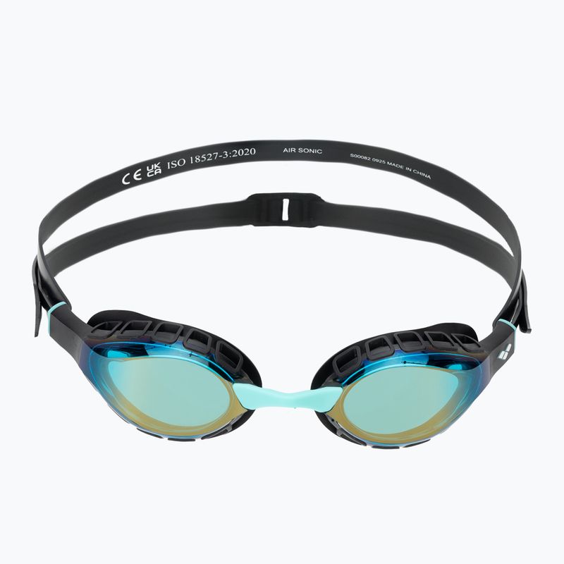 Окуляри для плавання arena Air Sonic Mirror aqua/black 2