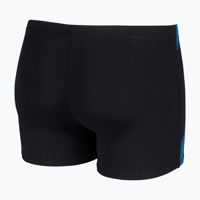 Плавки-боксерки чоловічі arena Graphic Swim Short black/turquoise 4