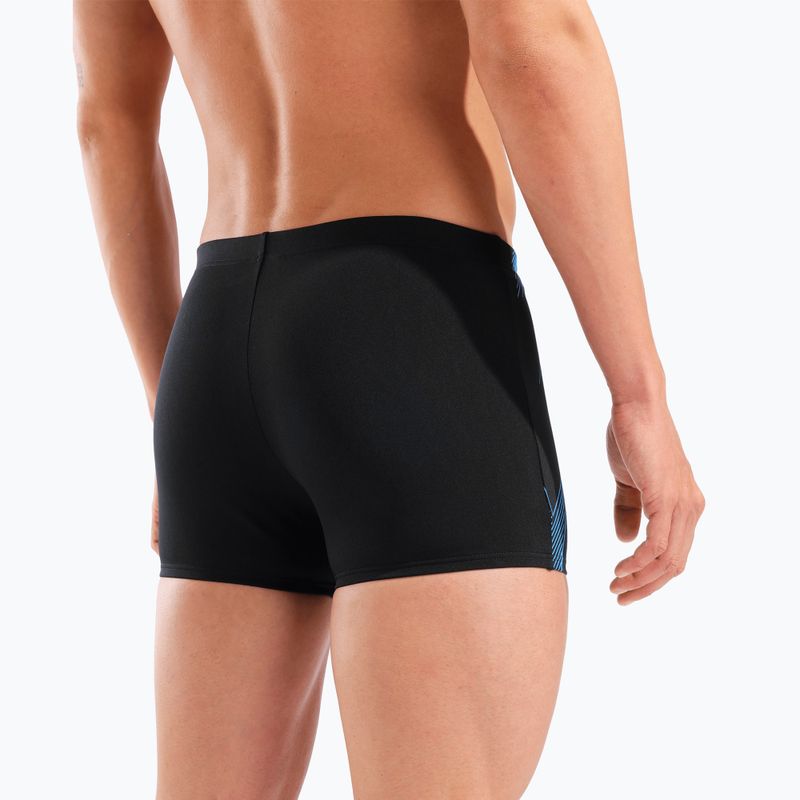 Плавки-боксерки чоловічі arena Graphic Swim Short black/turquoise 9