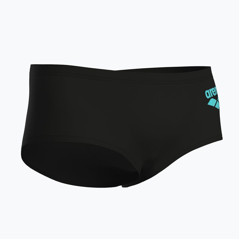 Плавки-боксерки чоловічі arena One Low Waist Short Big Logo black/black 4