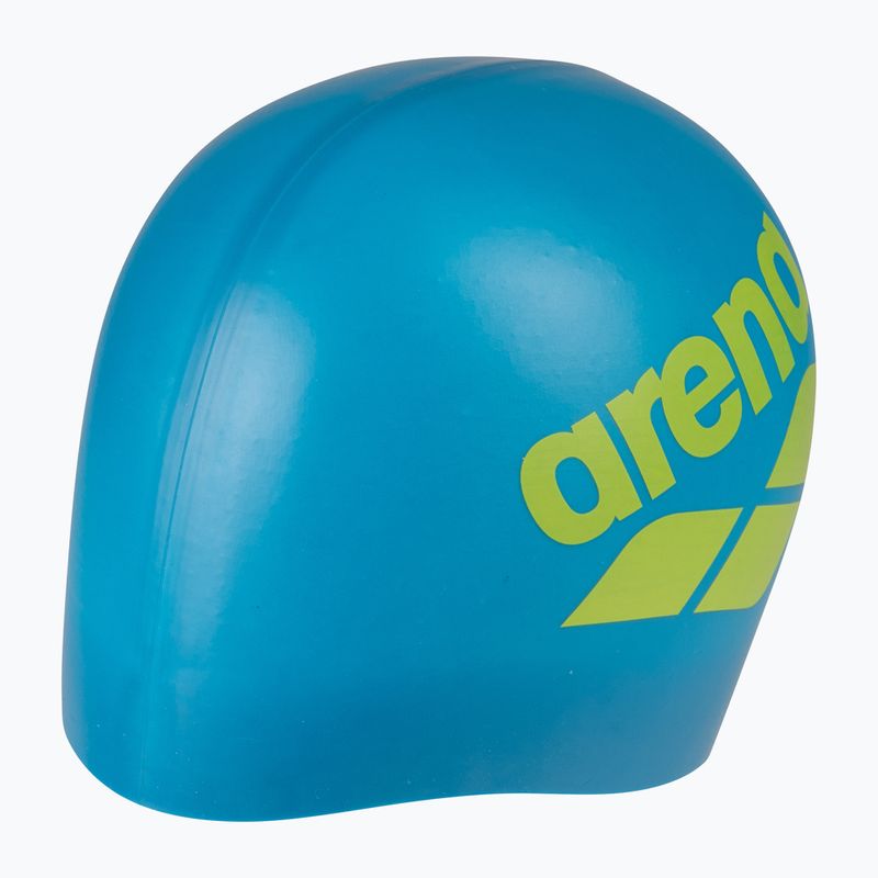Шапочка для плавання arena Big Logo blue cosmo/artic lime 3