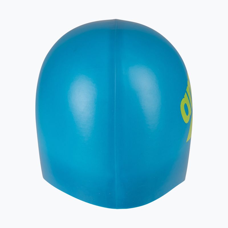 Шапочка для плавання arena Big Logo blue cosmo/artic lime 5