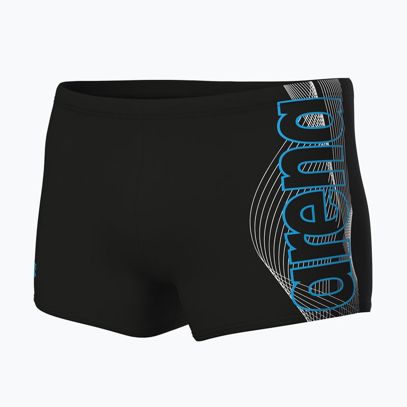 Плавки-боксерки чоловічі arena Basic Swim Short black/turquoise 3