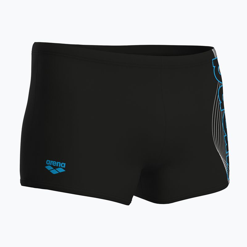 Плавки-боксерки чоловічі arena Basic Swim Short black/turquoise 4