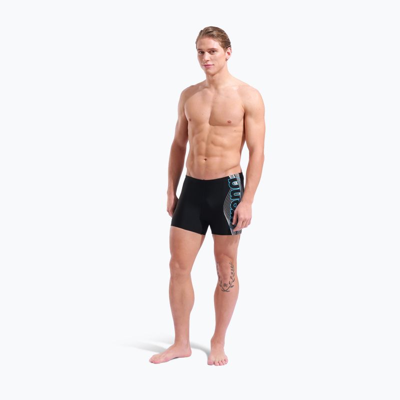 Плавки-боксерки чоловічі arena Basic Swim Short black/turquoise 6