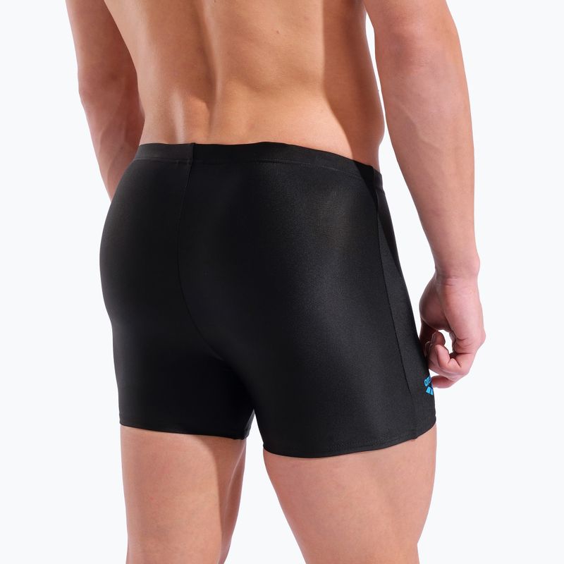 Плавки-боксерки чоловічі arena Basic Swim Short black/turquoise 9