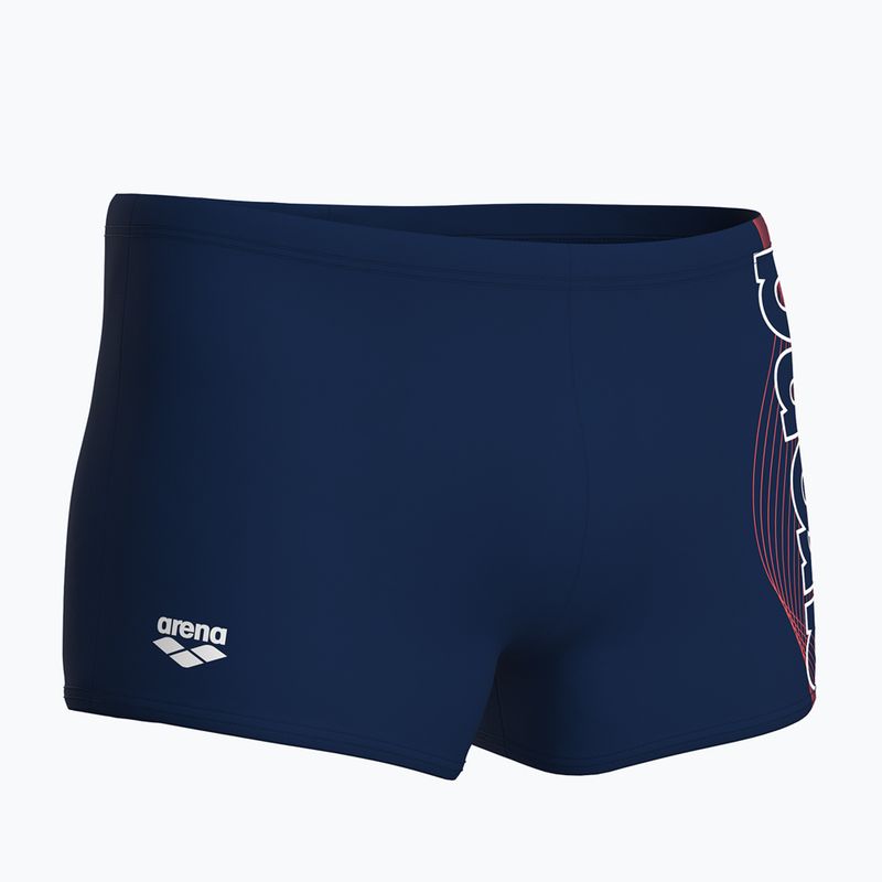 Плавки-боксерки чоловічі arena Basic Swim Short navy/white 4