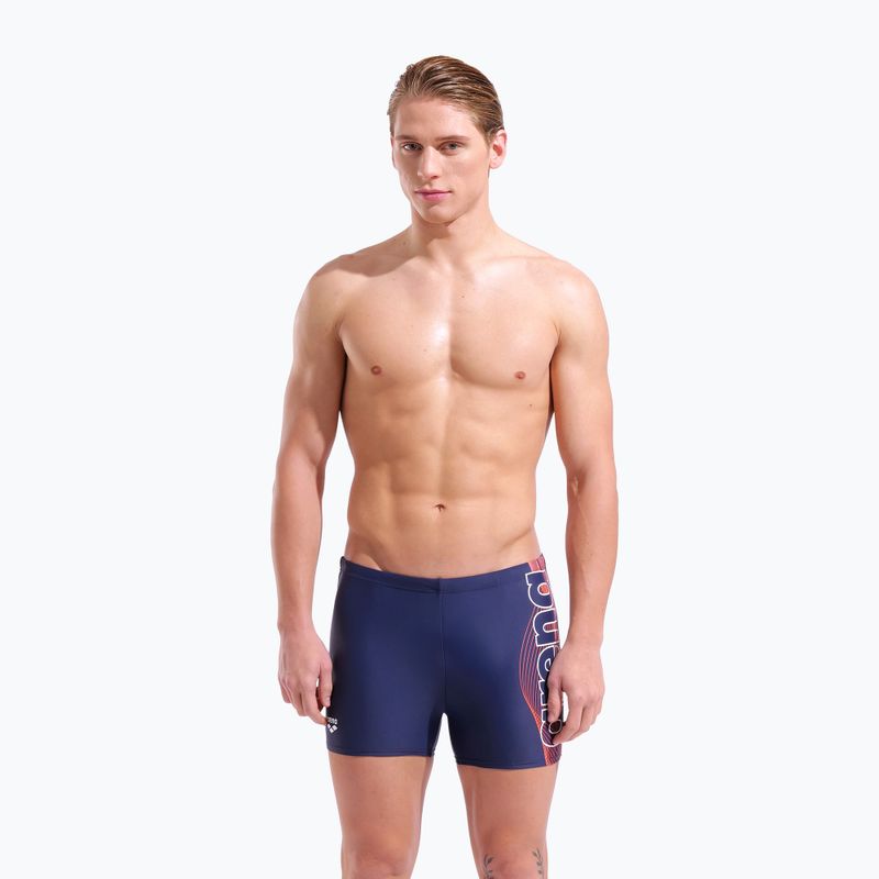 Плавки-боксерки чоловічі arena Basic Swim Short navy/white 5